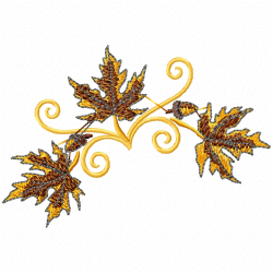 Leaves Embroidery Design 7